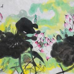 国画《荷香千里》