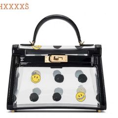 HXXXXS恶搞系列 创意透明涂鸦手提包