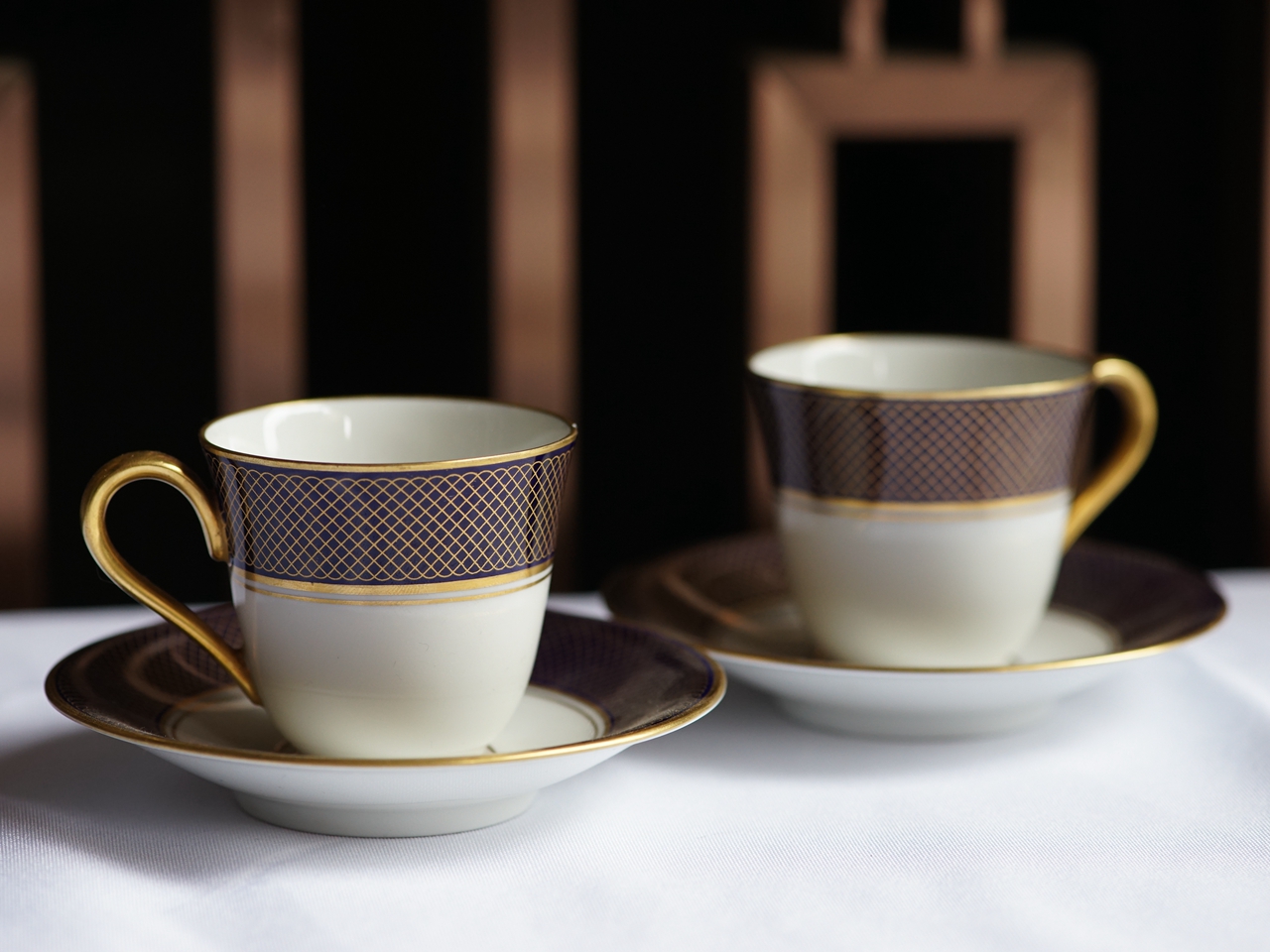 德国Bavaria.巴伐利亚 描金咖啡杯碟套组