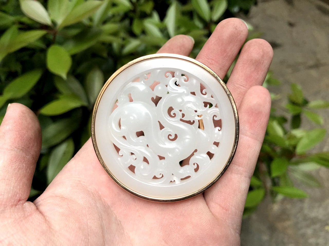 龙形皮带扣（和田山料）