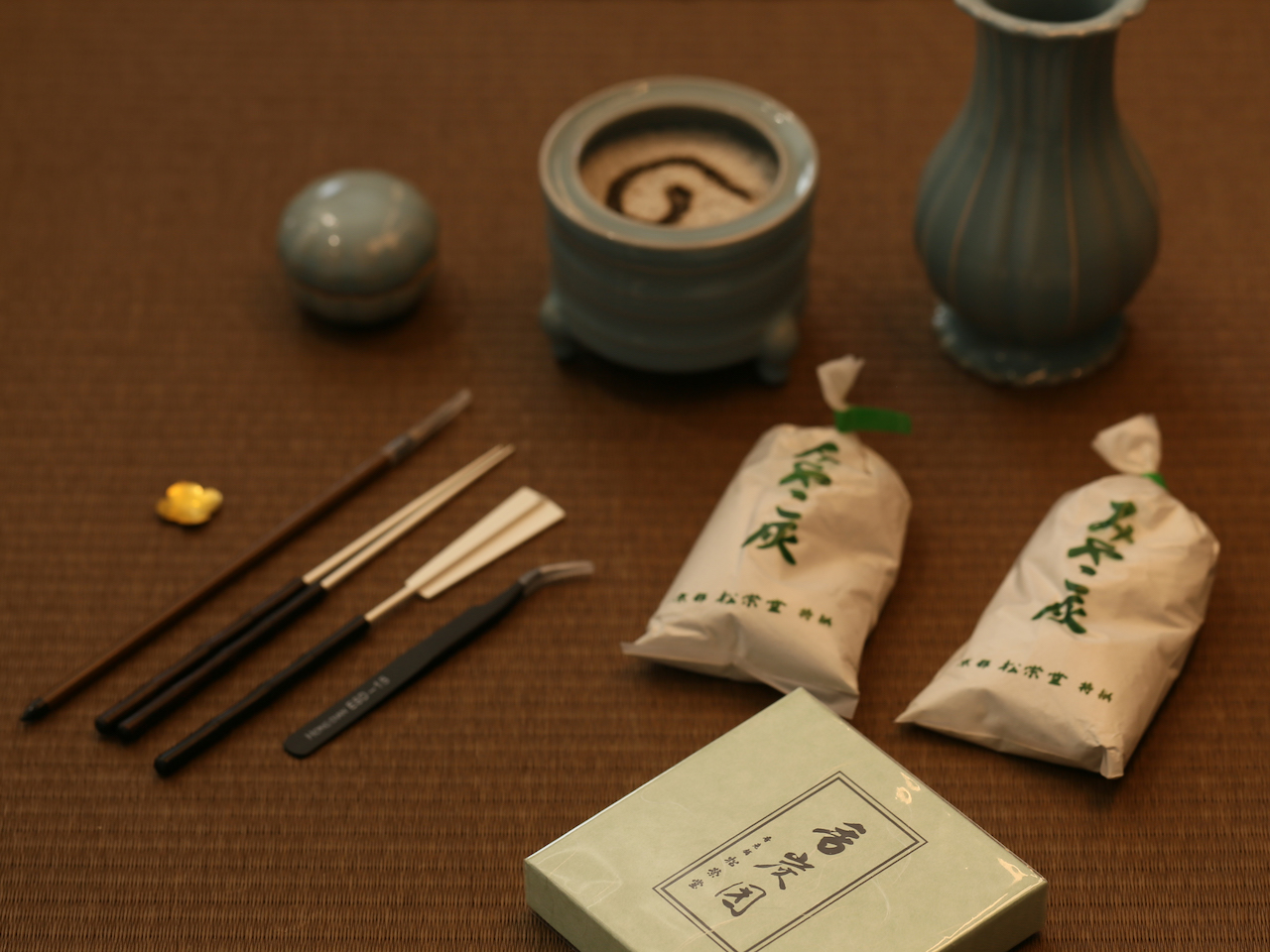 ＝无双阁＝汝窑精品三件套沉香棋楠碳熏套装