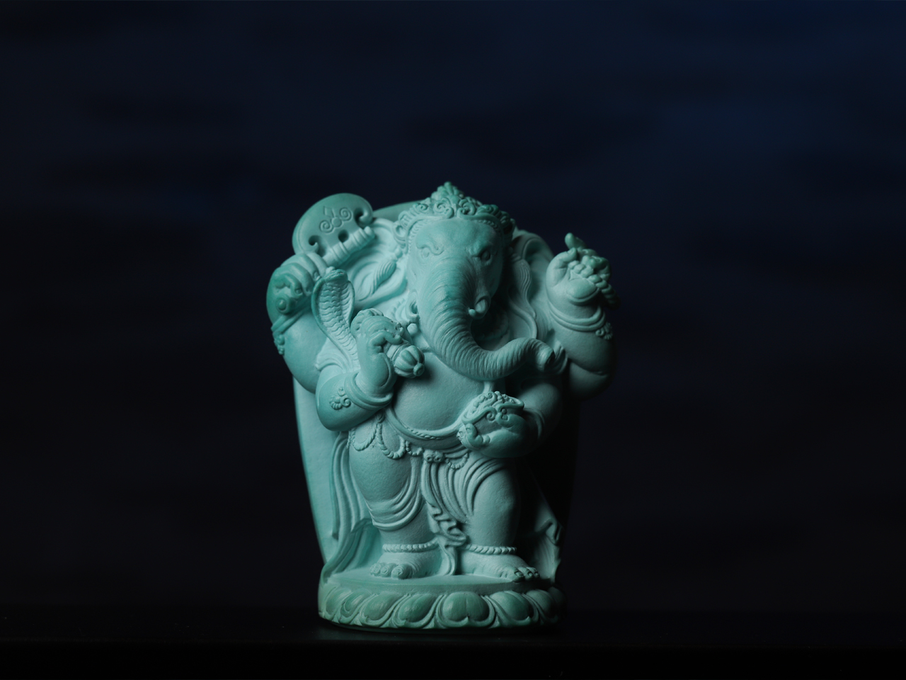 〓无敌象神〓郑文作品·顶级808玉化料绿松石雕刻