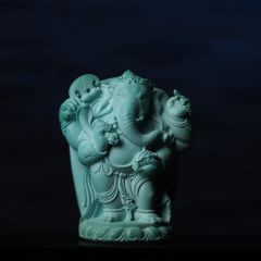 〓无敌象神〓郑文作品·顶级808玉化料绿松石雕刻